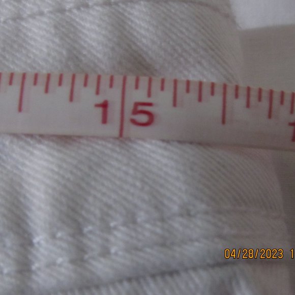 GAP SIZE 6 WHITE DENIM SKIRT JEAN STRETCH SPRING SUMMER CASUAL - Picture 8 of 8